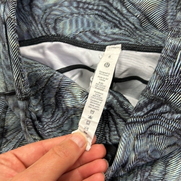 Lululemon Fast and Free Tight 25" Non-Reflective Nulux Dimensional Icing Blue - Picture 4 of 7